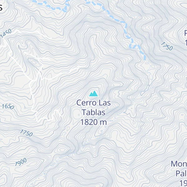 Map of Cerro Las Tablas