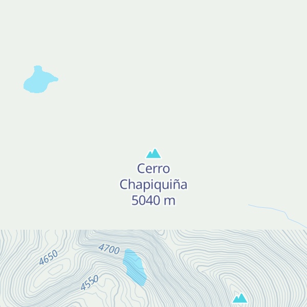 Map of Cerro Chapiquiña