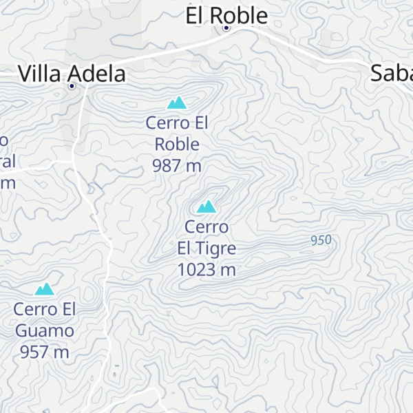 Map of Cerro El Tigre