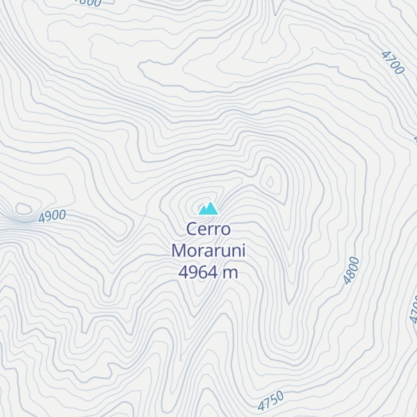 Map of Cerro Moraruni