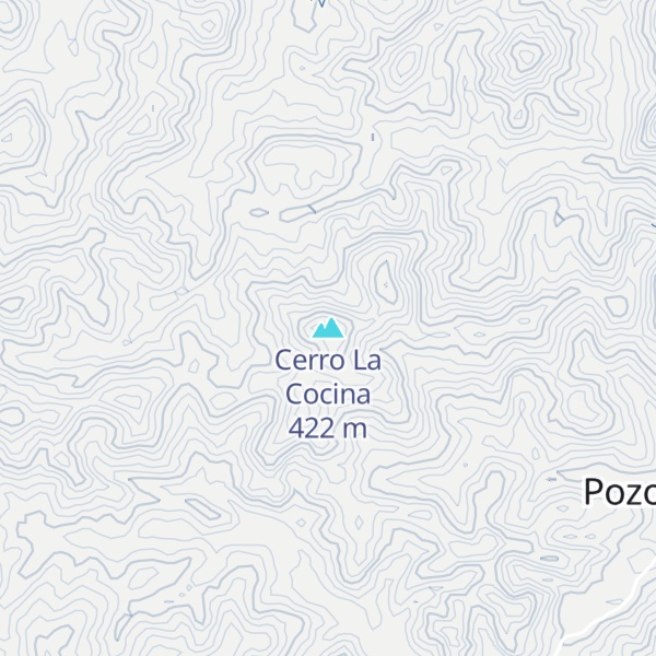 Map of Cerro La Cocina