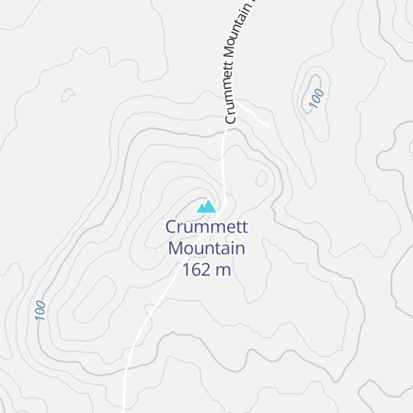 Map of Crummett Mountain