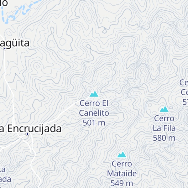 Map of Cerro El Canelito
