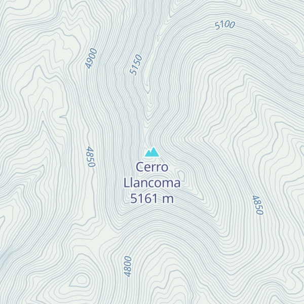 Map of Cerro Llancoma