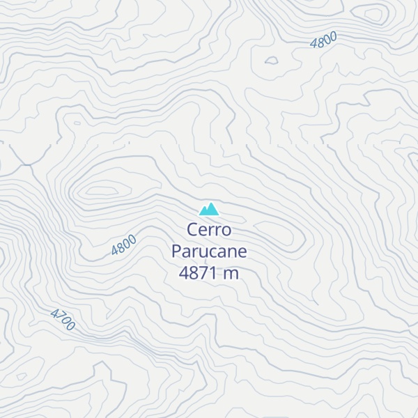 Map of Cerro Parucane