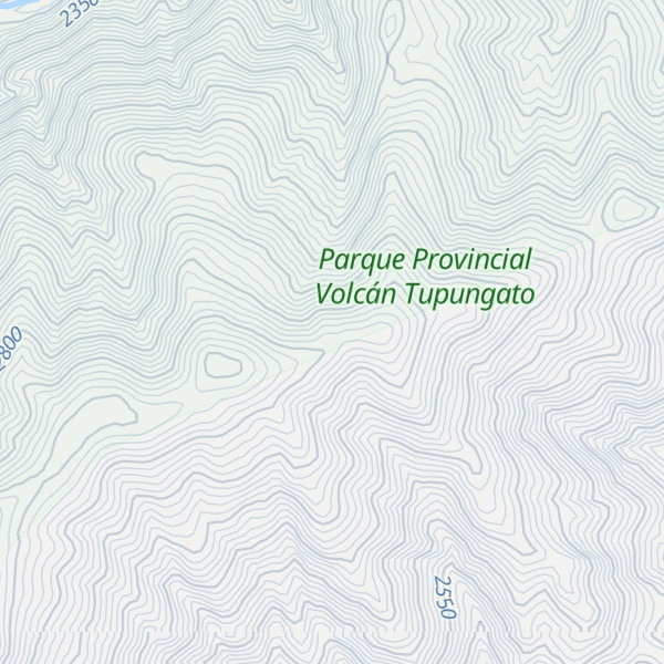 Map of Cerro Guarguaraz