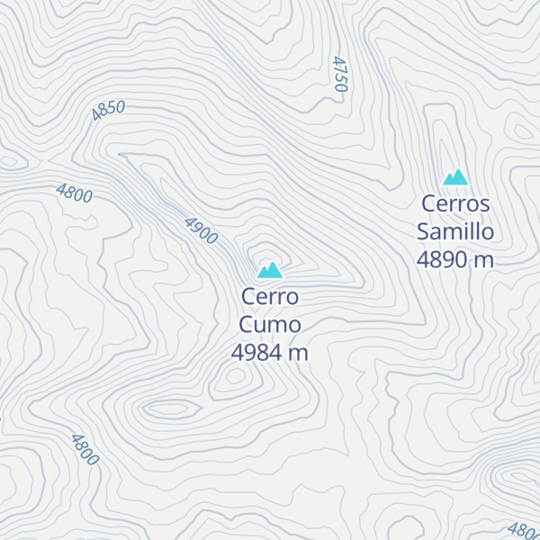 Map of Cerro Cumo