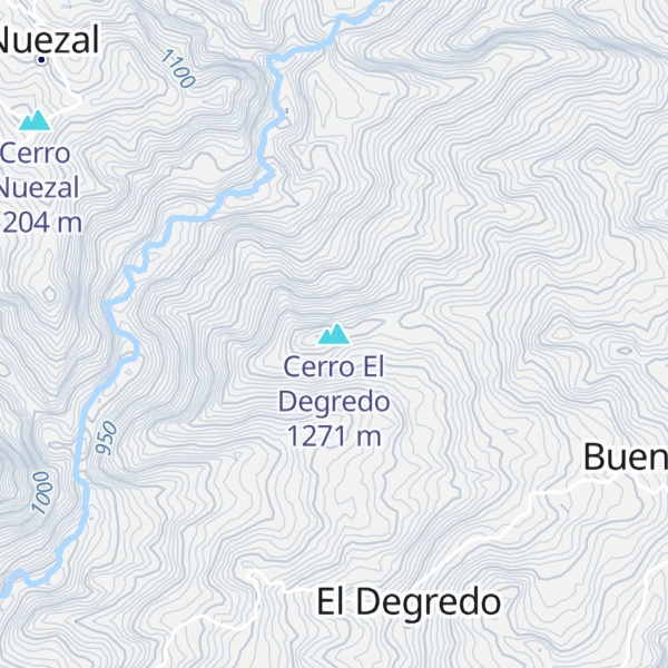 Map of Cerro El Degredo