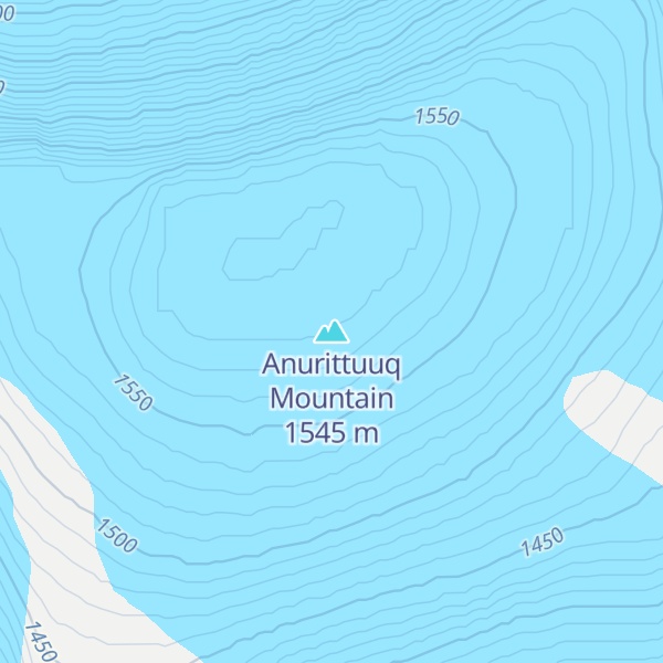 Map of Anurittuuq Mountain