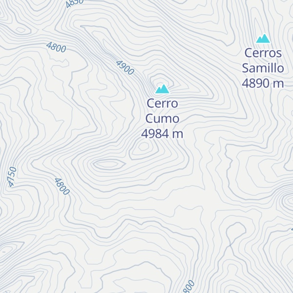 Map of Cerro Chunta Salla