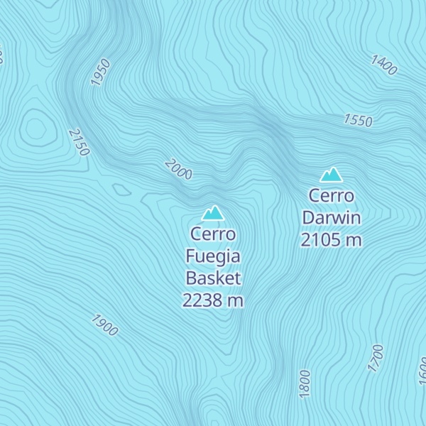 Map of Cerro Fuegia Basket