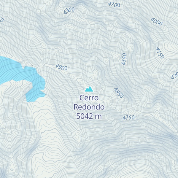 Map of Cerro Redondo