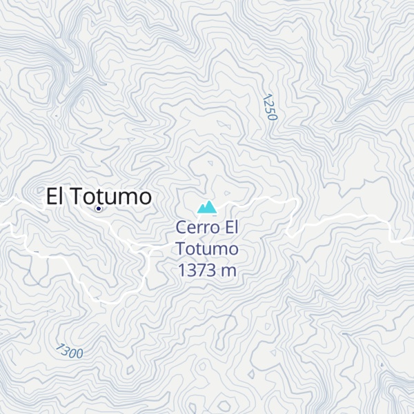 Map of Cerro El Totumo