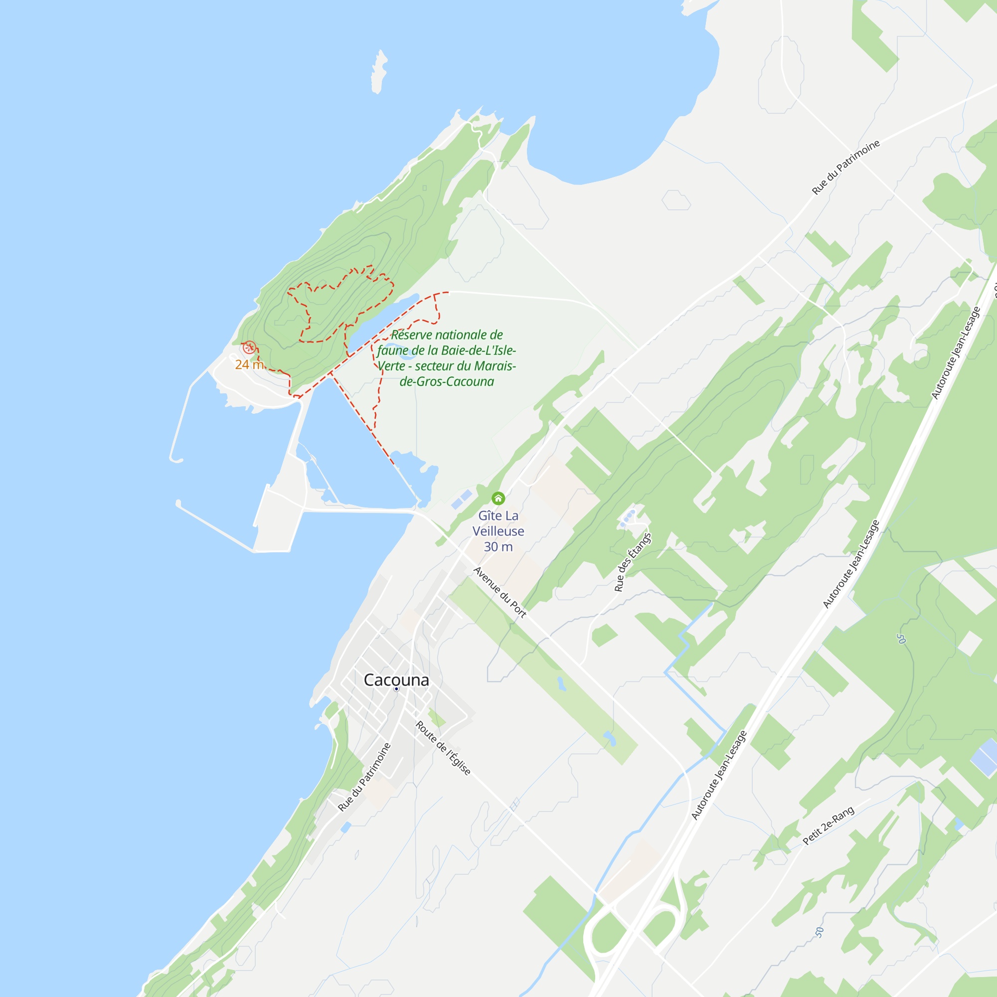 Gîte La Veilleuse map