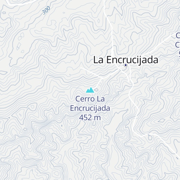 Map of Cerro La Encrucijada
