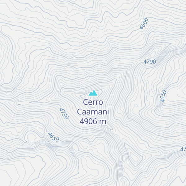 Map of Cerro Caamani