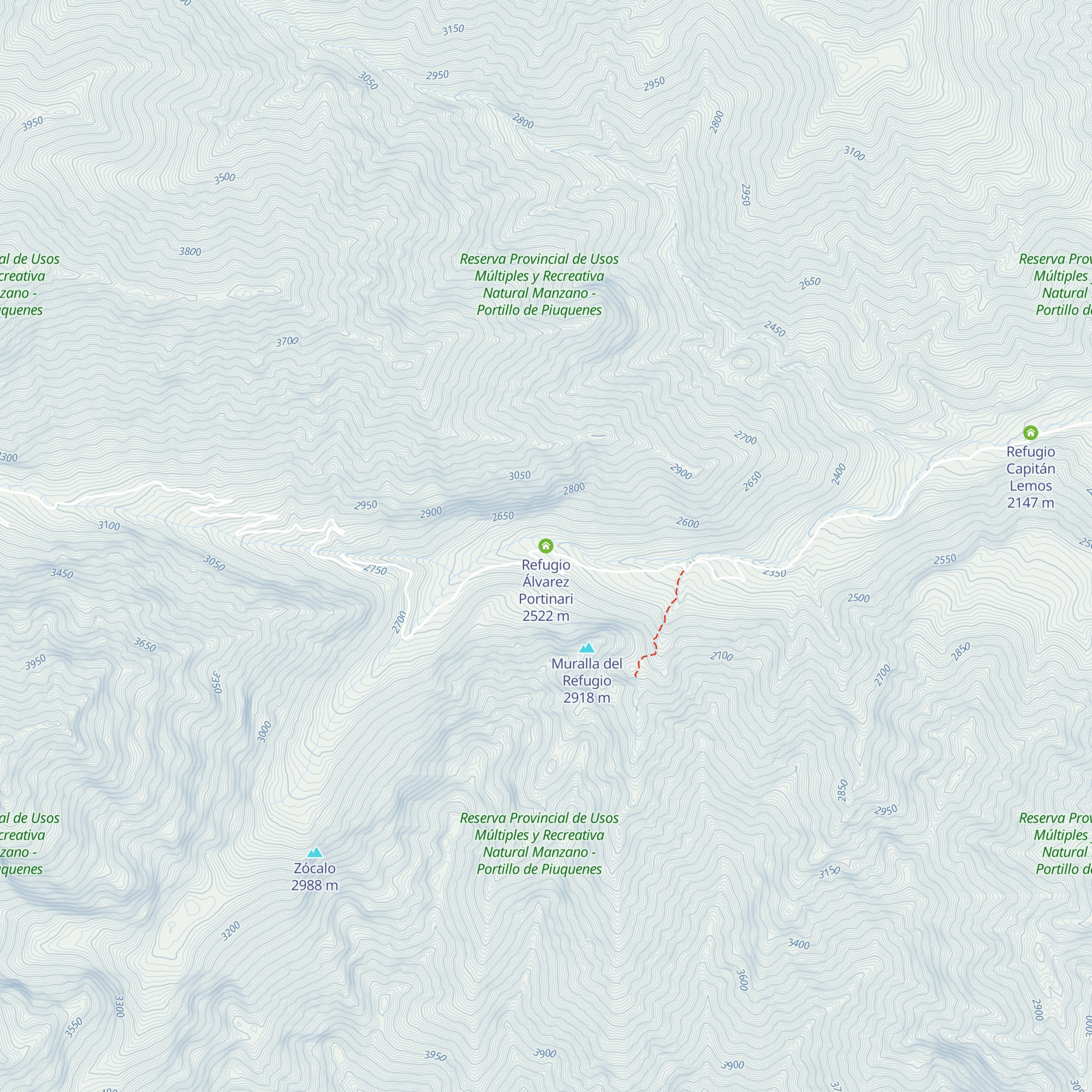 Refugio Álvarez Portinari map