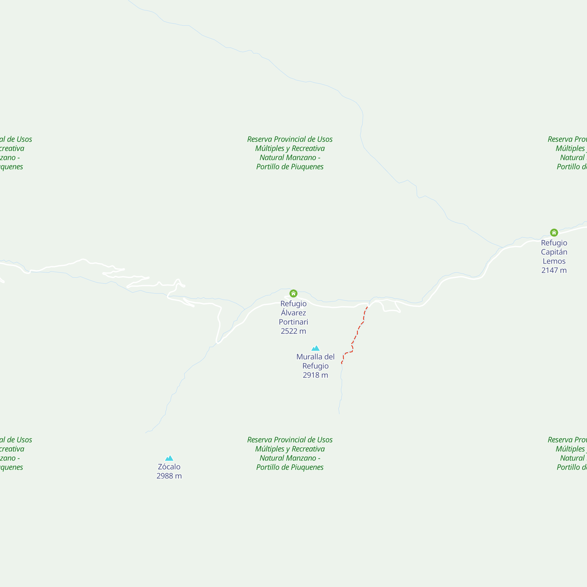 Refugio Álvarez Portinari map