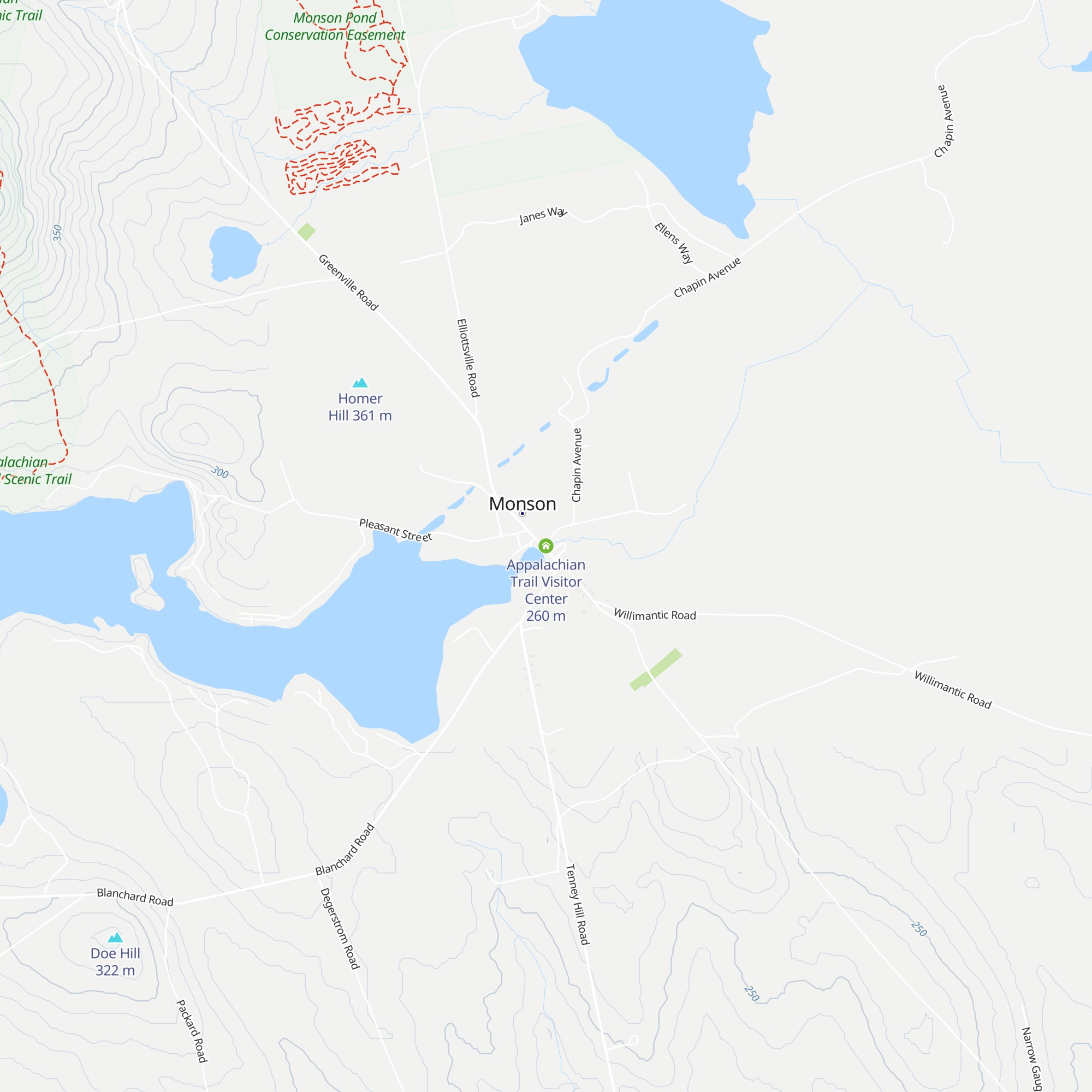 Appalachian Trail Visitor Center map