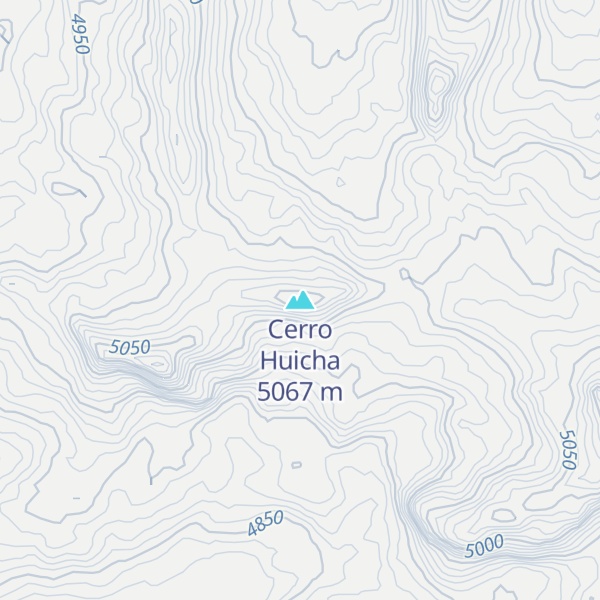 Map of Cerro Huicha