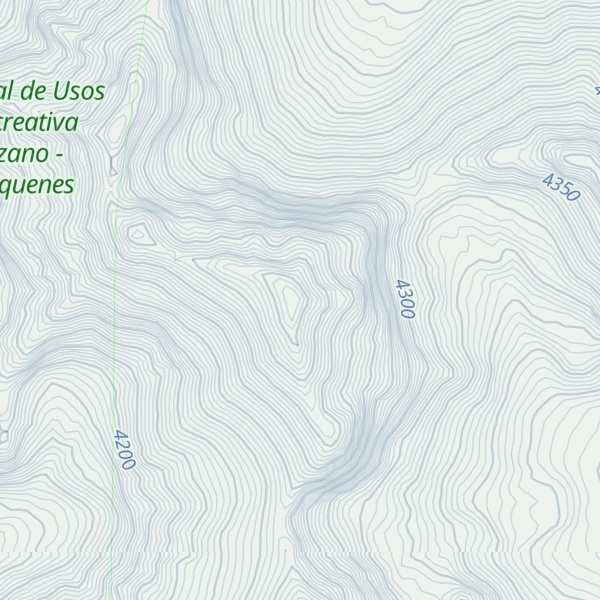 Map of Cerro Colorado