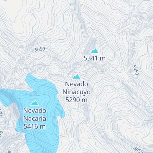 Map of Nevado Ninacuyo