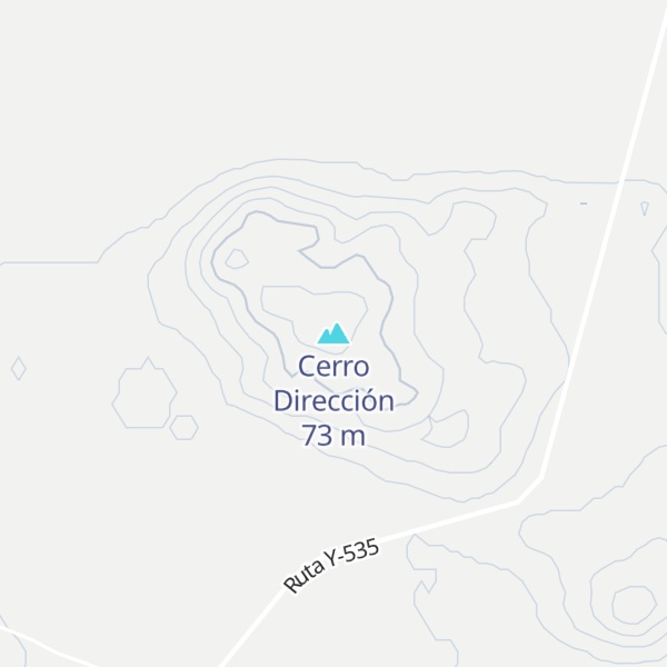 Map of Cerro Dirección