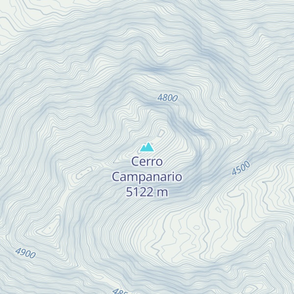 Map of Cerro Campanario