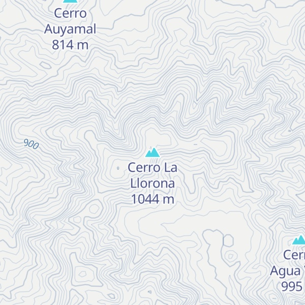 Map of Cerro La Llorona