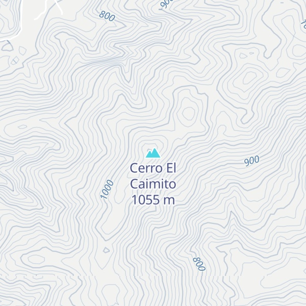 Map of Cerro El Caimito
