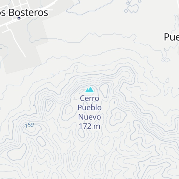 Map of Cerro Pueblo Nuevo