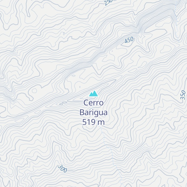 Map of Cerro Barigua