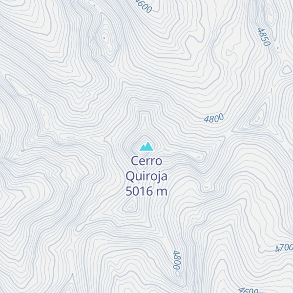 Map of Cerro Quiroja