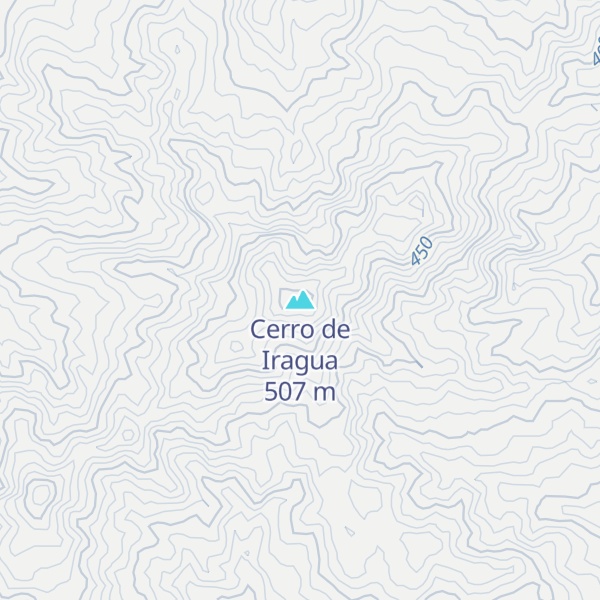 Map of Cerro de Iragua