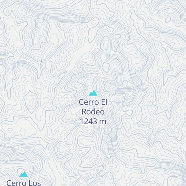 Map of Cerro El Rodeo