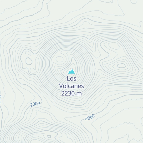 Map of Los Volcanes