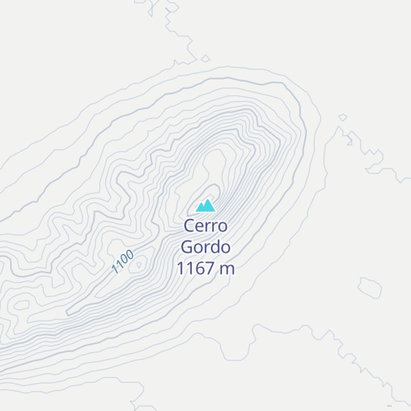 Map of Cerro Gordo