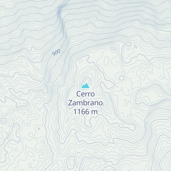 Map of Cerro Zambrano