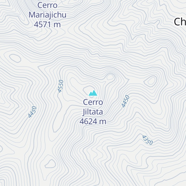 Map of Cerro Jiltata