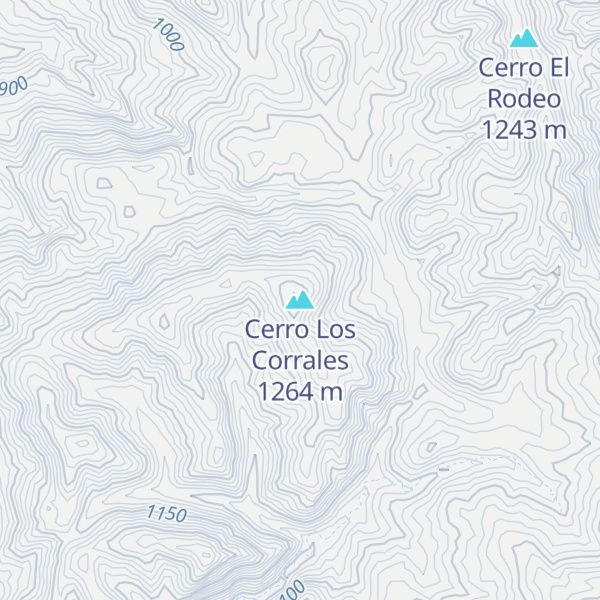 Map of Cerro Los Corrales
