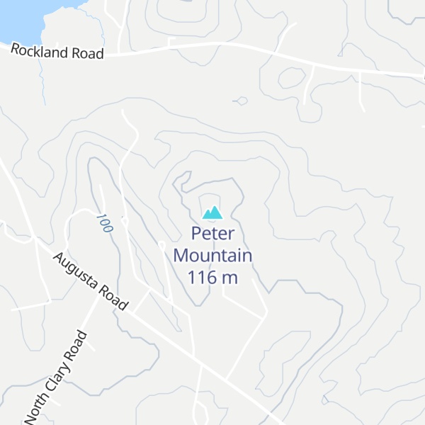 Map of Peter Mountain