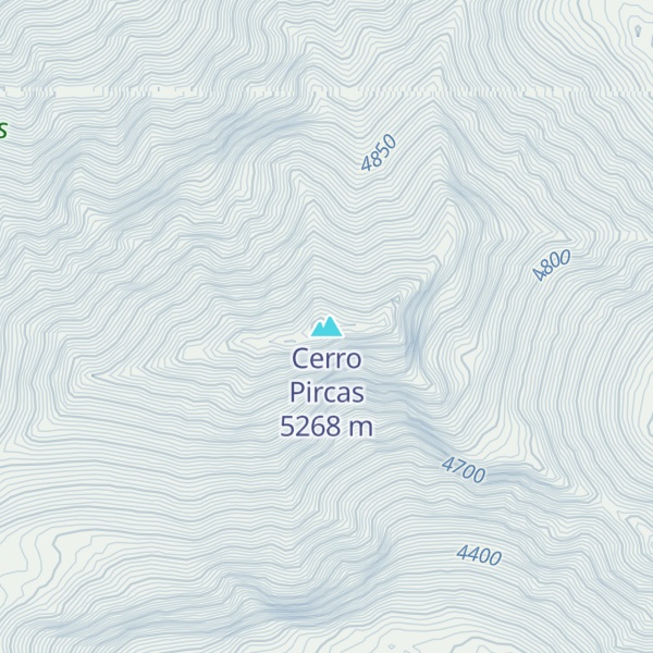 Map of Cerro Pircas