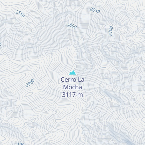Map of Cerro La Mocha