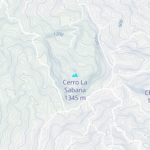 Map of Cerro La Sabana