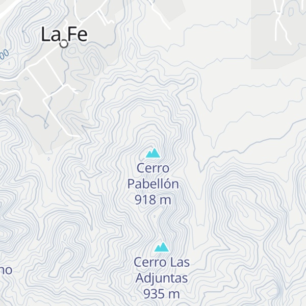 Map of Cerro Pabellón
