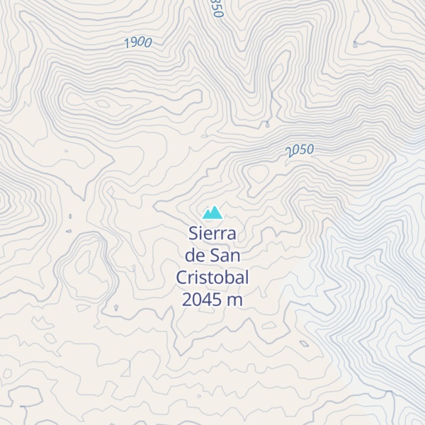 Map of Sierra de San Cristobal