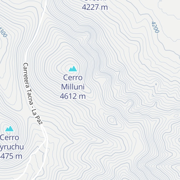 Map of Cerro Iruchuta