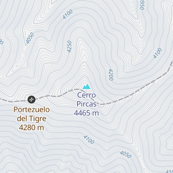 Map of Cerro Pircas