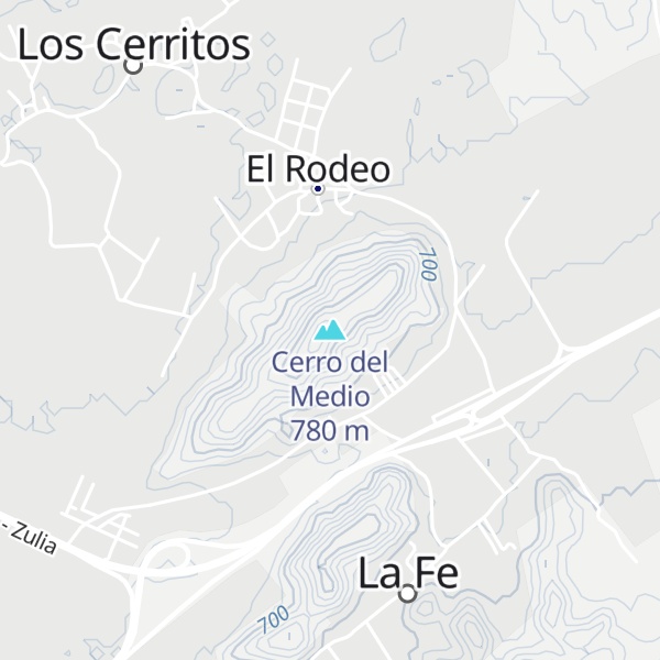 Map of Cerro del Medio
