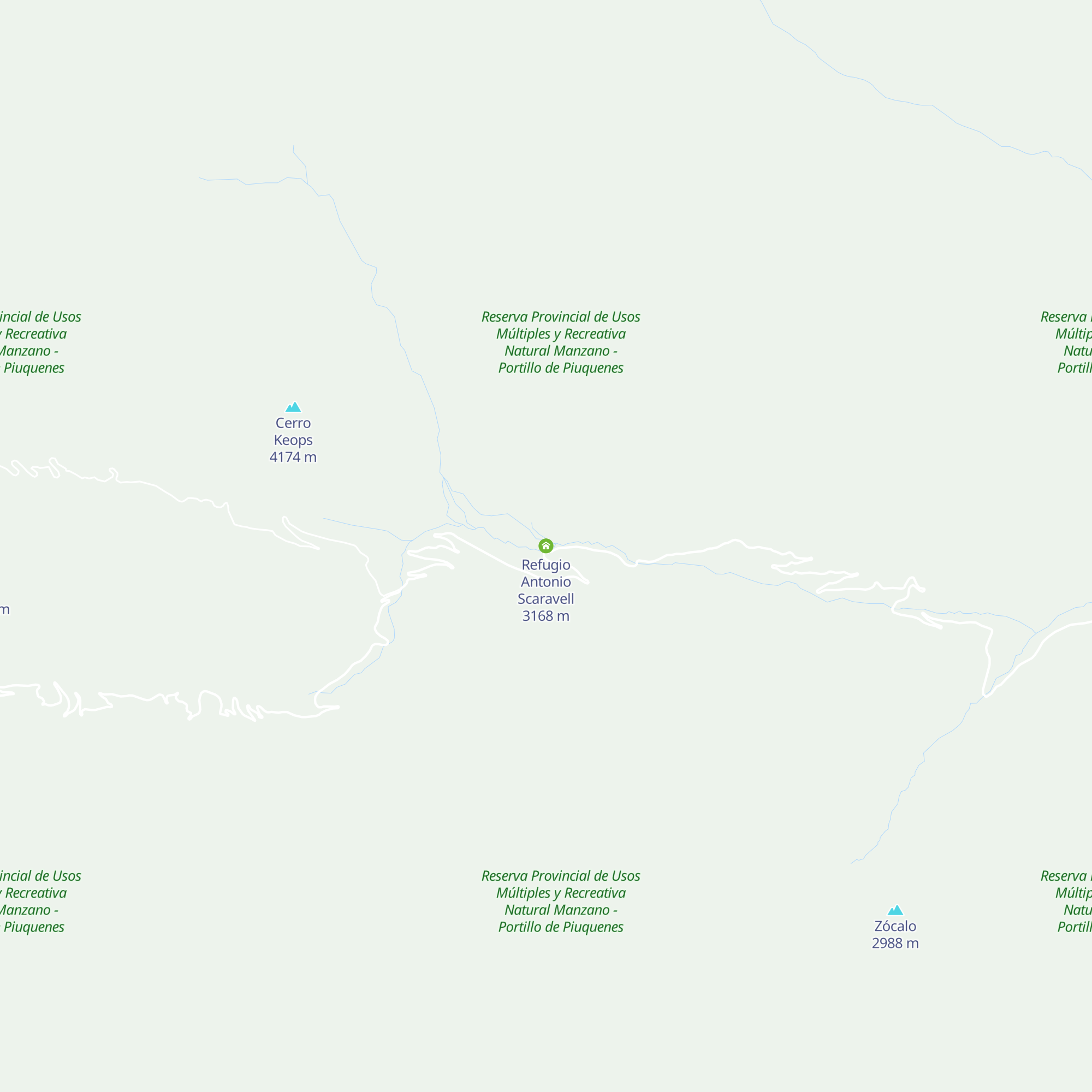Refugio Antonio Scaravell map